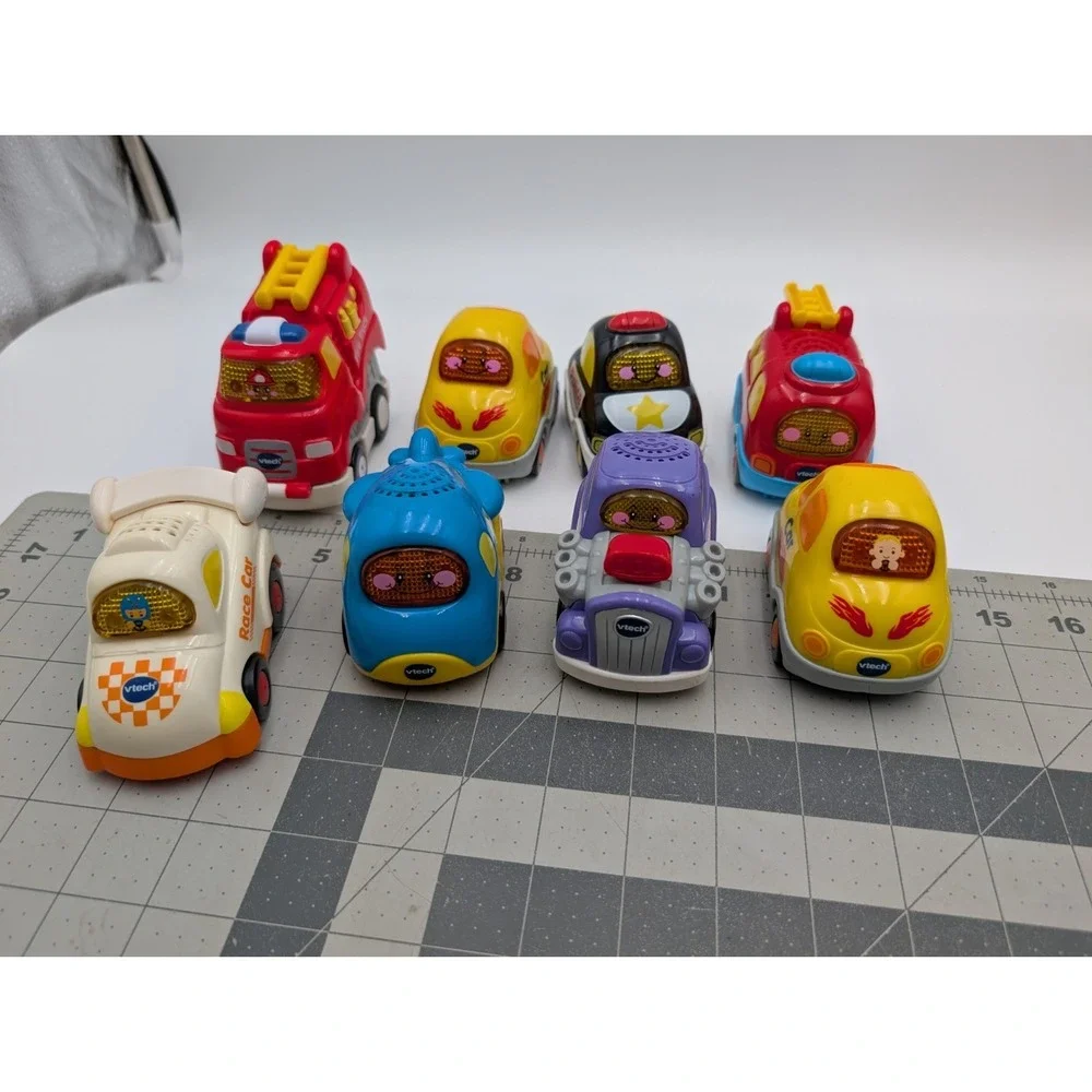 VTech‎ Go Smart Vehicle Race Car Hot Rod Fire Truck Police Plane Lot of 8